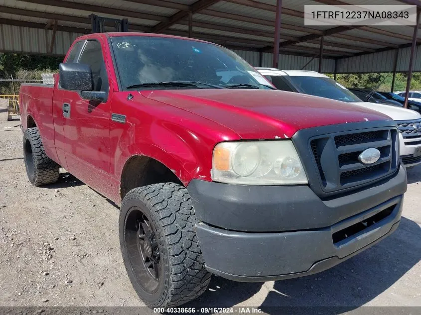 2007 Ford F-150 Stx/Xl/Xlt VIN: 1FTRF12237NA08343 Lot: 40338656