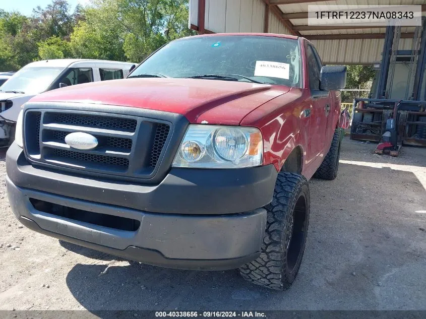 2007 Ford F-150 Stx/Xl/Xlt VIN: 1FTRF12237NA08343 Lot: 40338656