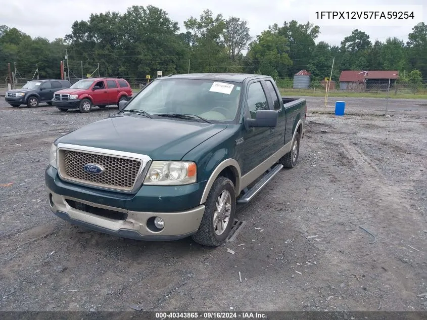 2007 Ford F150 VIN: 1FTPX12V57FA59254 Lot: 40343865