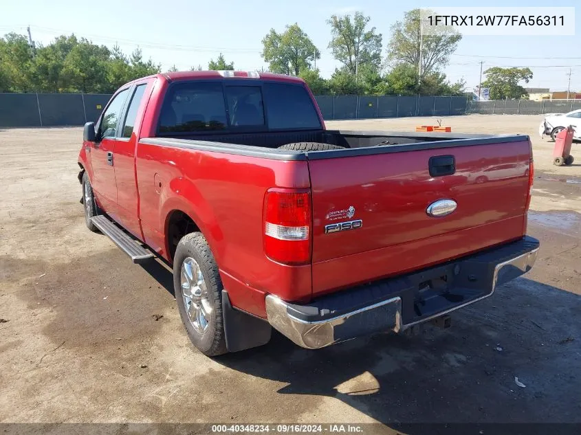 2007 Ford F-150 Stx/Xl/Xlt VIN: 1FTRX12W77FA56311 Lot: 40348234