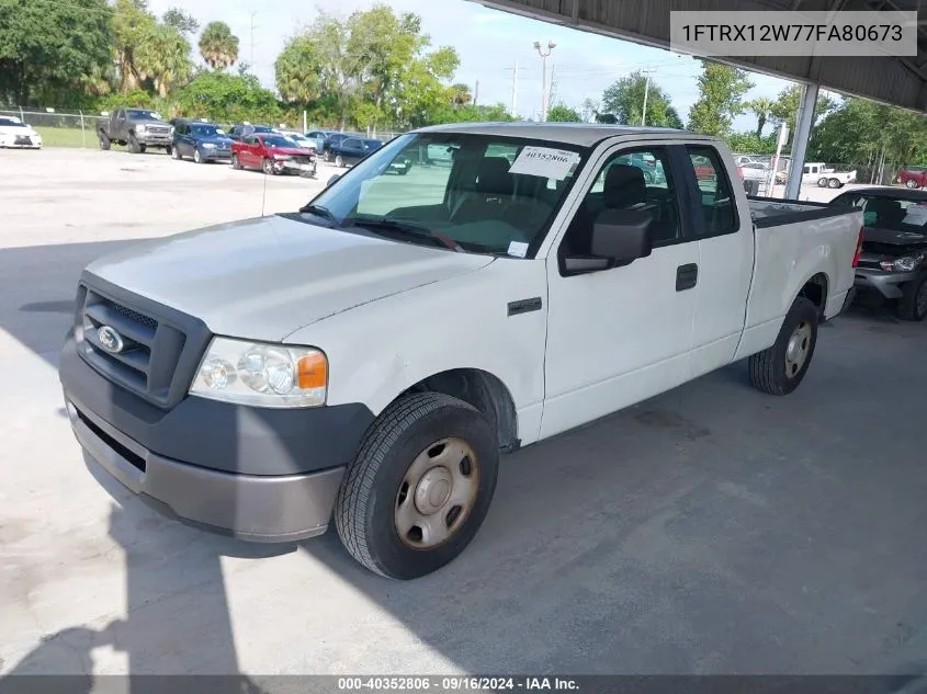 2007 Ford F-150 Stx/Xl/Xlt VIN: 1FTRX12W77FA80673 Lot: 40352806