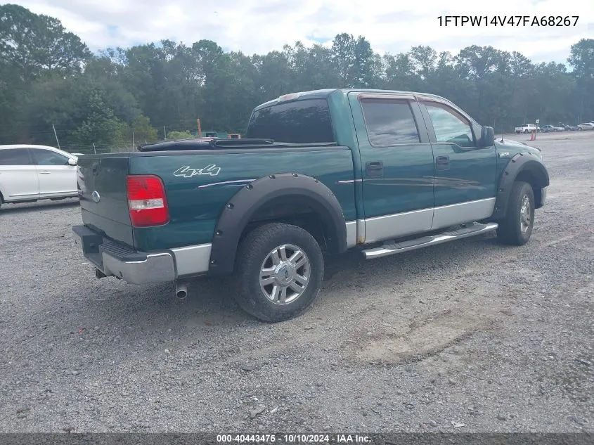 2007 Ford F-150 Fx4/Lariat/Xlt VIN: 1FTPW14V47FA68267 Lot: 40443475