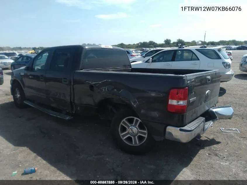 1FTRW12W07KB66076 2007 Ford F-150 Xlt