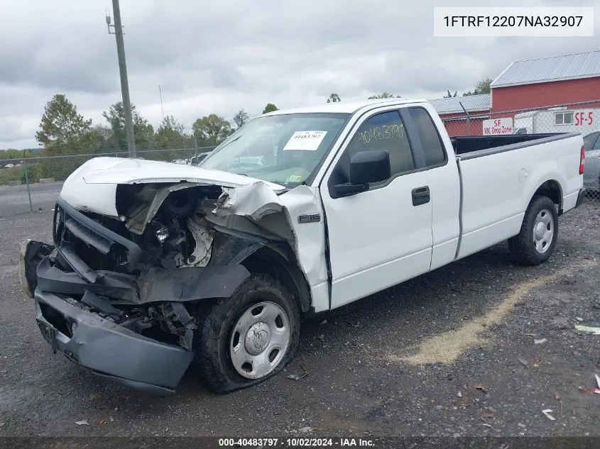 2007 Ford F-150 Stx/Xl/Xlt VIN: 1FTRF12207NA32907 Lot: 40483797