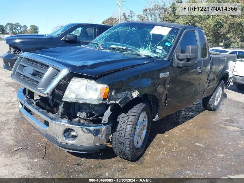 2007 Ford F-150 Stx/Xl/Xlt VIN: 1FTRF12217NA14366 Lot: 40490585