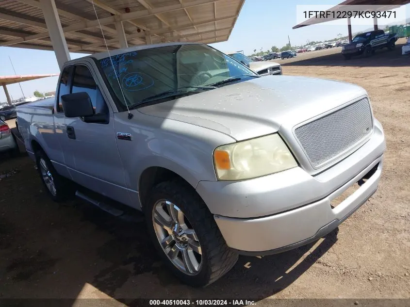 2007 Ford F-150 Stx/Xl/Xlt VIN: 1FTRF12297KC93471 Lot: 40510043