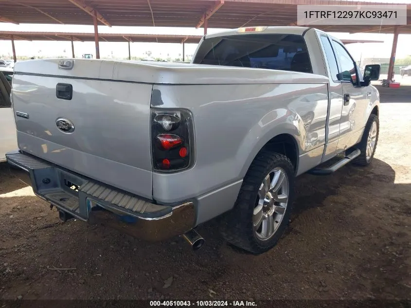 2007 Ford F-150 Stx/Xl/Xlt VIN: 1FTRF12297KC93471 Lot: 40510043