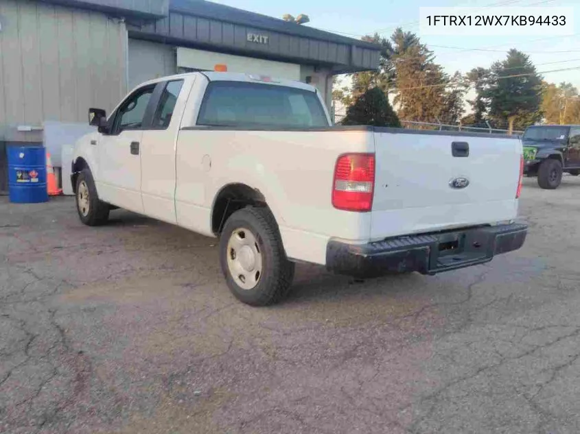 2007 Ford F-150 Stx/Xl/Xlt VIN: 1FTRX12WX7KB94433 Lot: 40558803