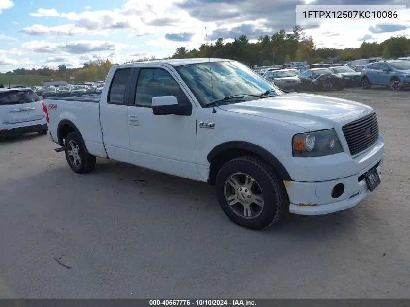 2007 Ford F-150 Lariat/Stx/Xl/Xlt VIN: 1FTPX12507KC10086 Lot: 40567776