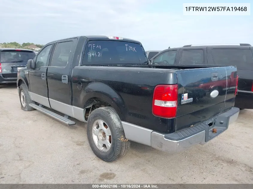 1FTRW12W57FA19468 2007 Ford F-150 Xlt