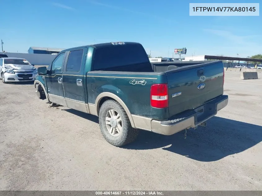 1FTPW14V77KA80145 2007 Ford F-150 Fx4/Lariat/Xlt