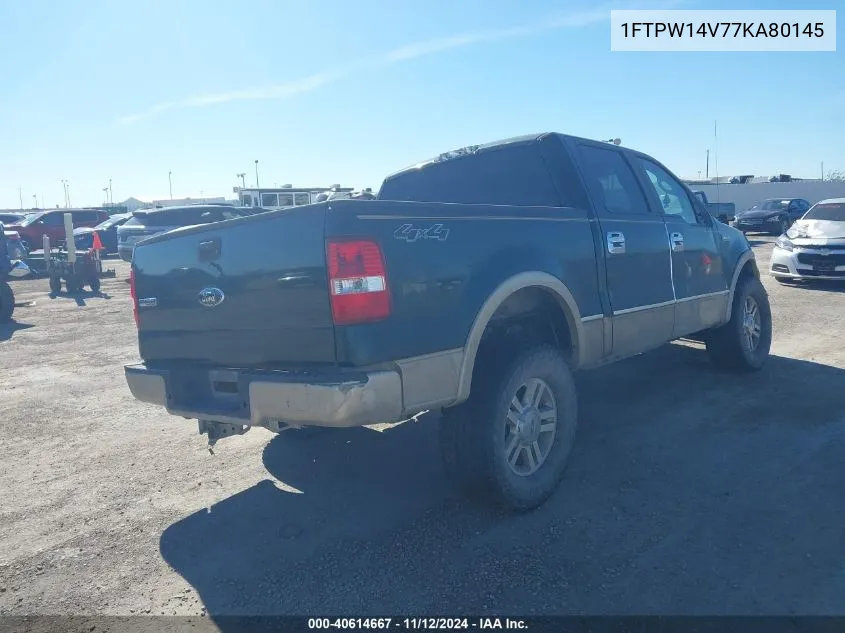 1FTPW14V77KA80145 2007 Ford F-150 Fx4/Lariat/Xlt