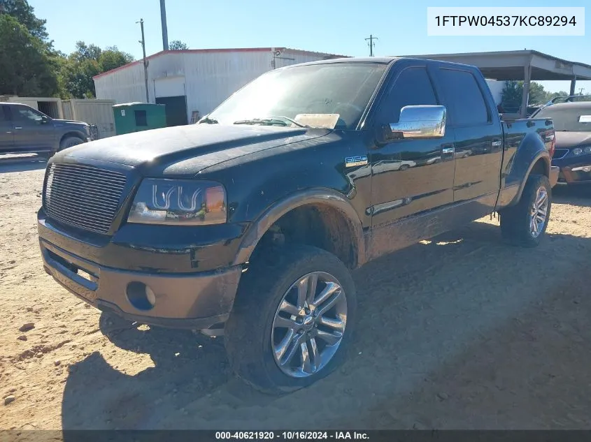 1FTPW04537KC89294 2007 Ford F-150 Fx4/Xlt