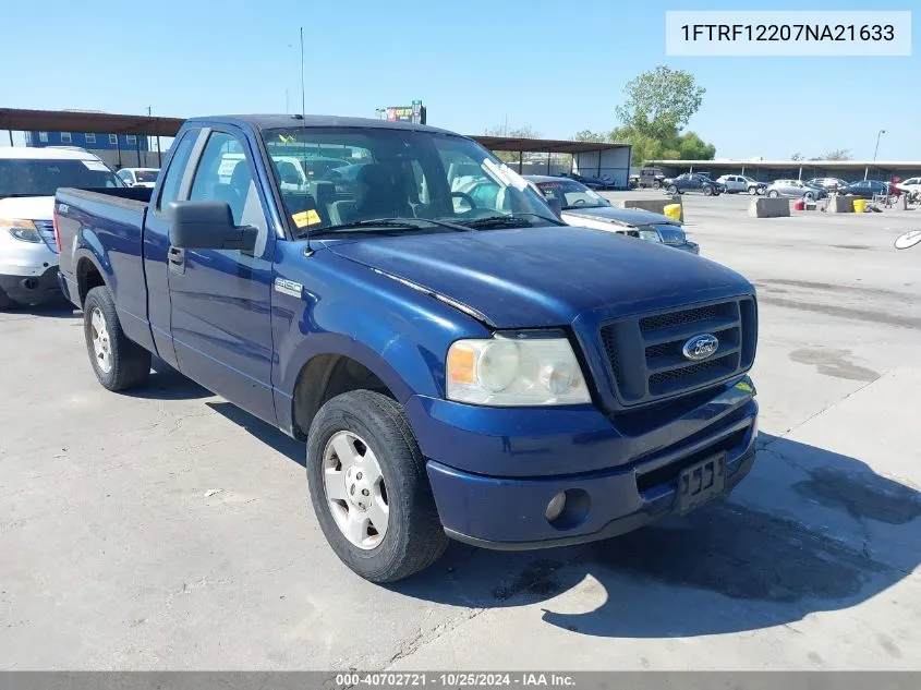 2007 Ford F-150 Stx/Xl/Xlt VIN: 1FTRF12207NA21633 Lot: 40702721