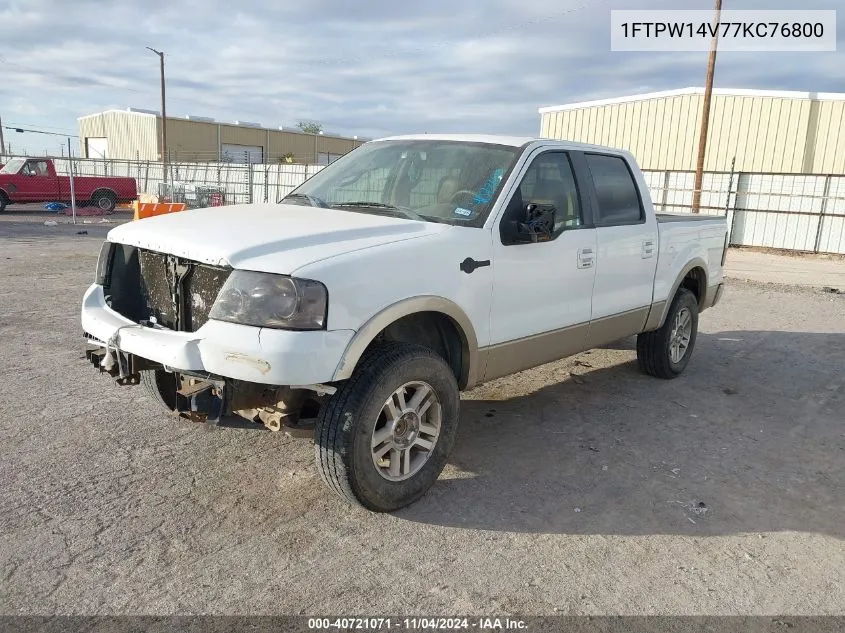 1FTPW14V77KC76800 2007 Ford F-150 Fx4/Lariat/Xlt