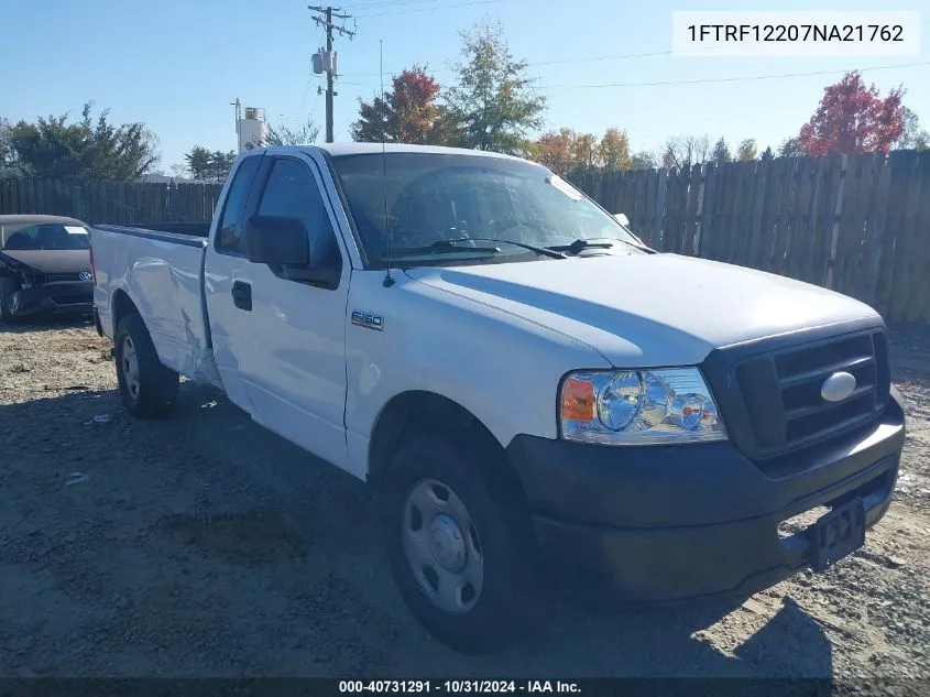 2007 Ford F-150 Stx/Xl/Xlt VIN: 1FTRF12207NA21762 Lot: 40731291