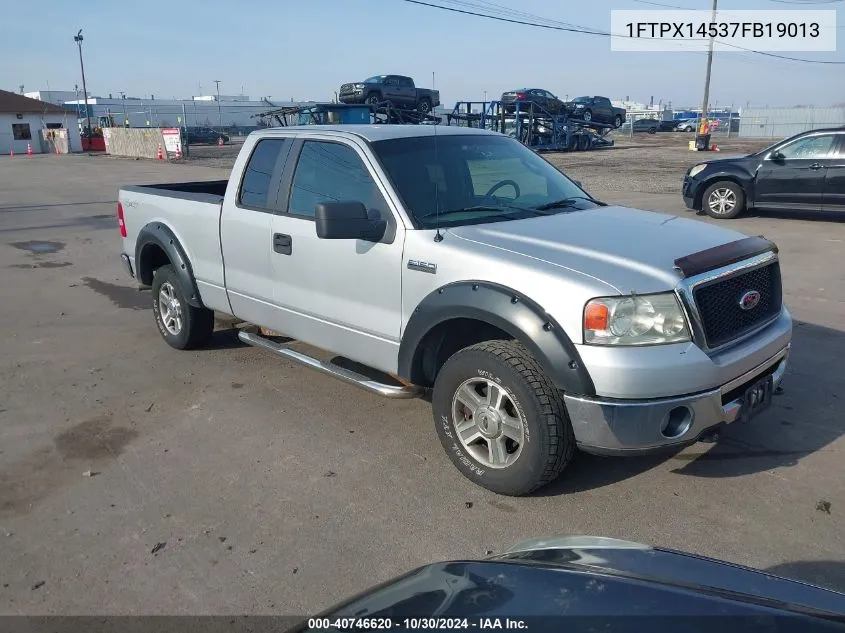 2007 Ford F-150 Fx4/Lariat/Xl/Xlt VIN: 1FTPX14537FB19013 Lot: 40746620