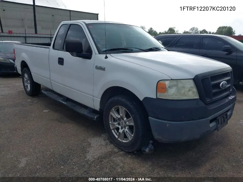 2007 Ford F-150 Stx/Xl/Xlt VIN: 1FTRF12207KC20120 Lot: 40758017