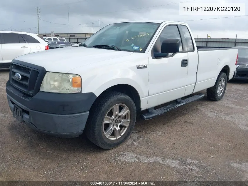 2007 Ford F-150 Stx/Xl/Xlt VIN: 1FTRF12207KC20120 Lot: 40758017