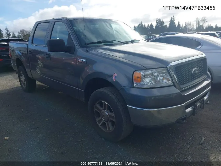 1FTPW14V47FB33456 2007 Ford F-150 Fx4/Lariat/Xlt