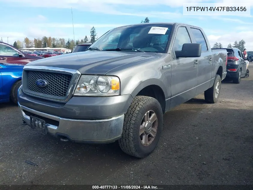 1FTPW14V47FB33456 2007 Ford F-150 Fx4/Lariat/Xlt