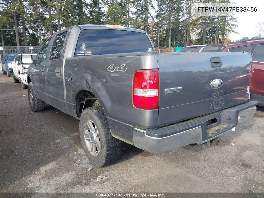 1FTPW14V47FB33456 2007 Ford F-150 Fx4/Lariat/Xlt