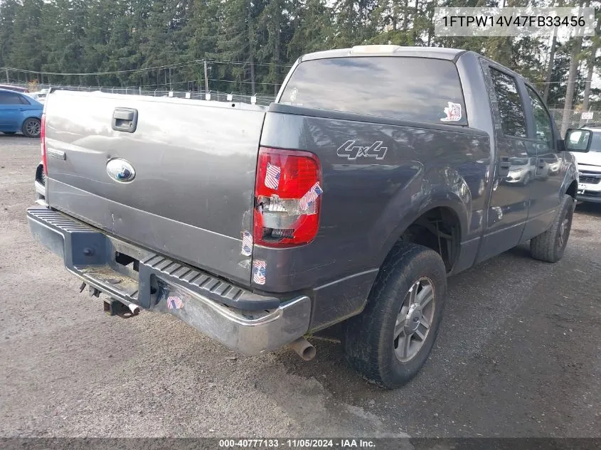 1FTPW14V47FB33456 2007 Ford F-150 Fx4/Lariat/Xlt