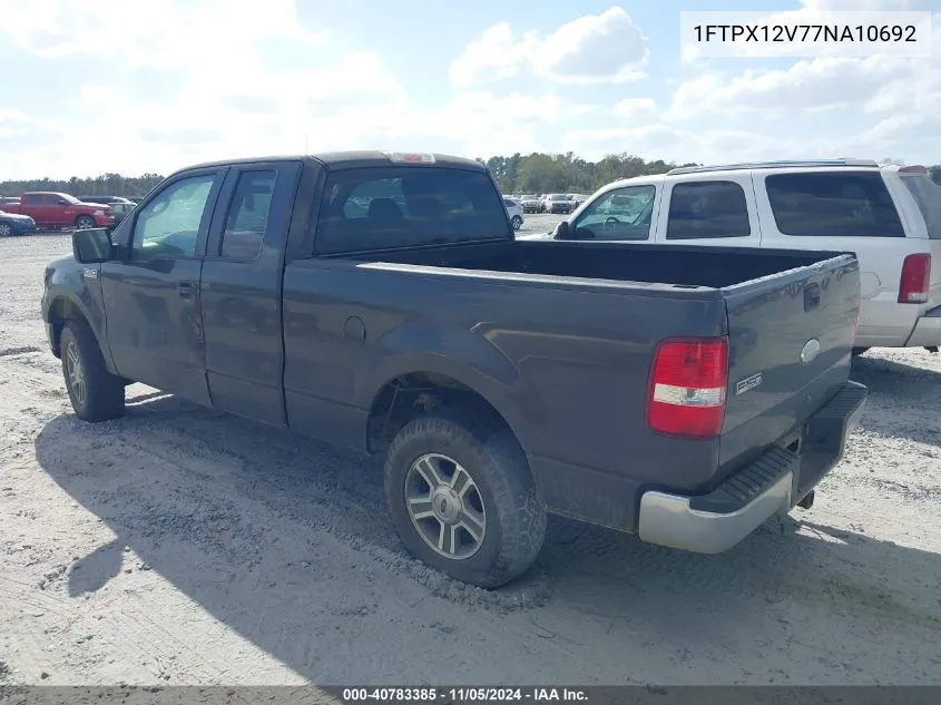 2007 Ford F-150 Lariat/Stx/Xl/Xlt VIN: 1FTPX12V77NA10692 Lot: 40783385