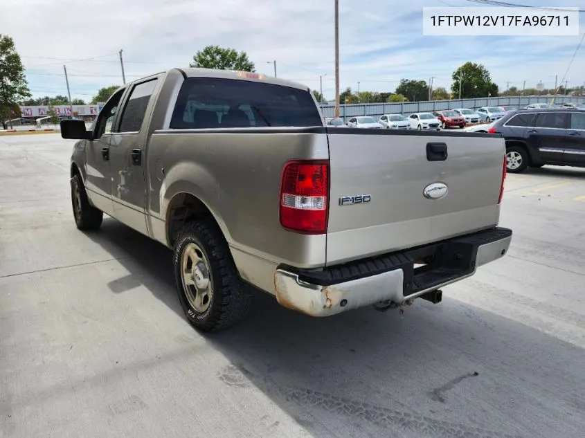 2007 Ford F150 Supercrew VIN: 1FTPW12V17FA96711 Lot: 40788773