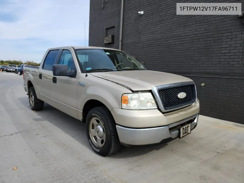 2007 Ford F150 Supercrew VIN: 1FTPW12V17FA96711 Lot: 40788773