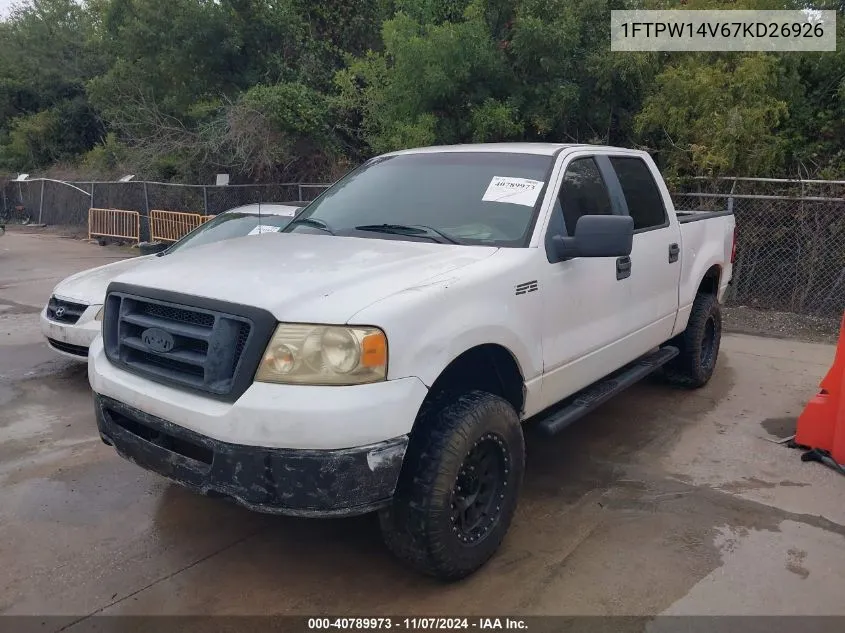 1FTPW14V67KD26926 2007 Ford F-150 Fx4/Lariat/Xlt