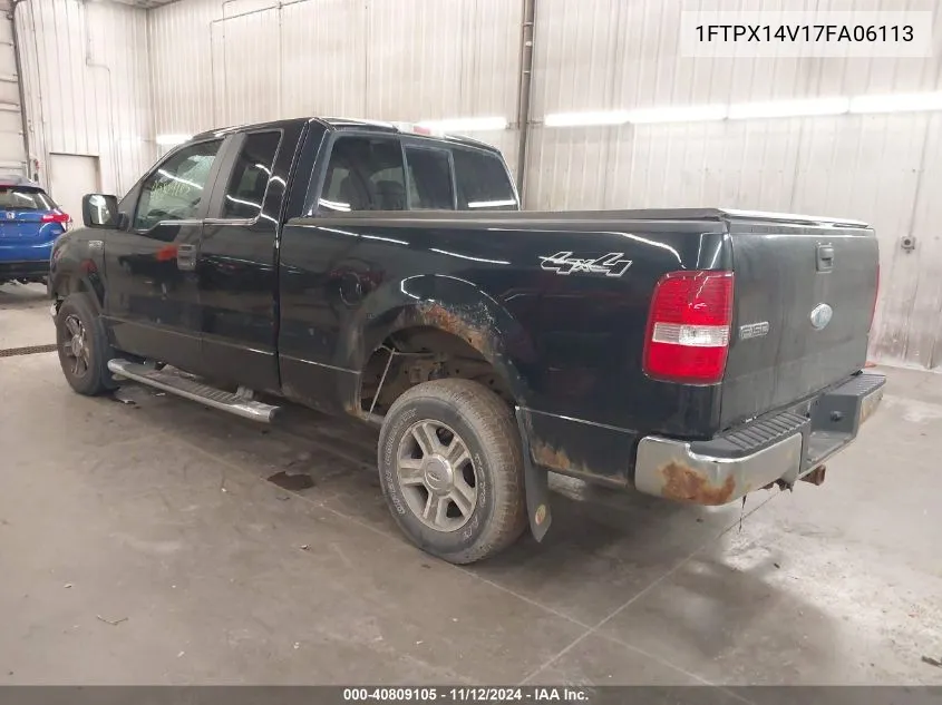 1FTPX14V17FA06113 2007 Ford F-150 Fx4/Lariat/Xl/Xlt