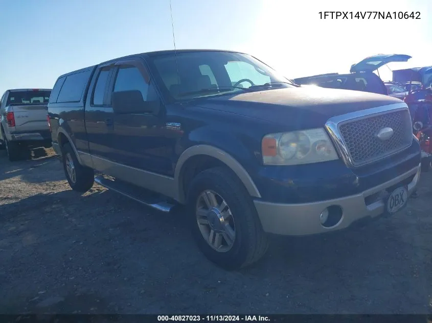 2007 Ford F-150 Fx4/Lariat/Xl/Xlt VIN: 1FTPX14V77NA10642 Lot: 40827023