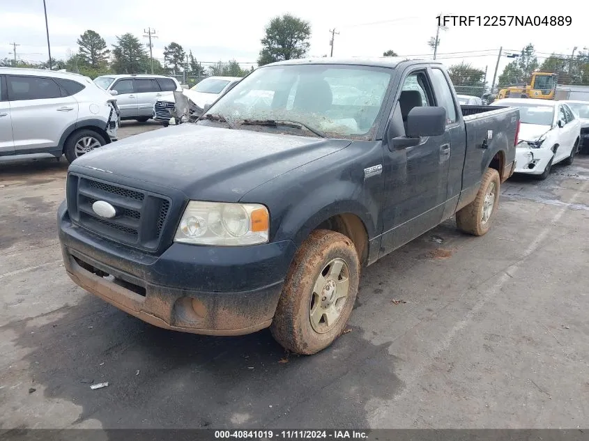 2007 Ford F-150 Stx/Xl/Xlt VIN: 1FTRF12257NA04889 Lot: 40841019