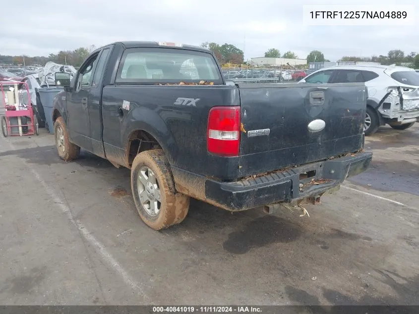 2007 Ford F-150 Stx/Xl/Xlt VIN: 1FTRF12257NA04889 Lot: 40841019