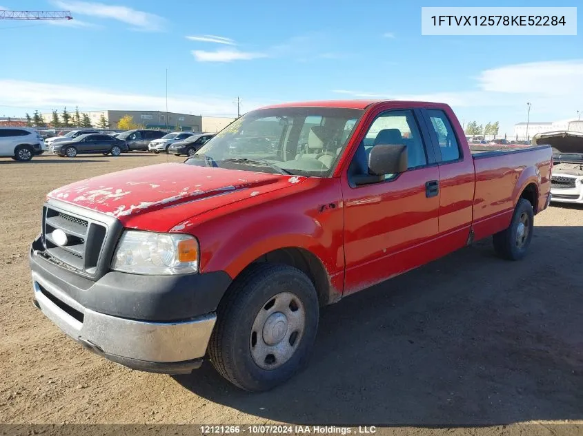 2008 Ford F-150 VIN: 1FTVX12578KE52284 Lot: 12121266