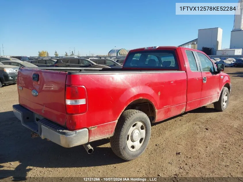 2008 Ford F-150 VIN: 1FTVX12578KE52284 Lot: 12121266