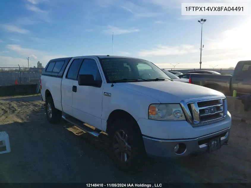 2008 Ford F150 VIN: 1FTPX14VX8FA04491 Lot: 12148410