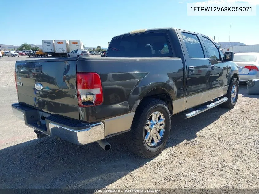 2008 Ford F-150 60Th Anniversary/Fx2/King Ranch/Lariat/Xlt VIN: 1FTPW12V68KC59071 Lot: 39396410