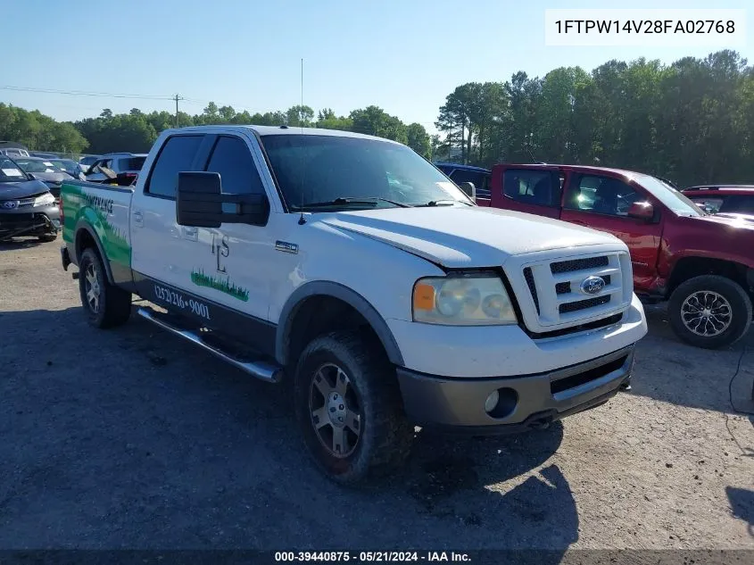 2008 Ford F-150 60Th Anniversary/Fx4/King Ranch/Lariat/Xlt VIN: 1FTPW14V28FA02768 Lot: 39440875