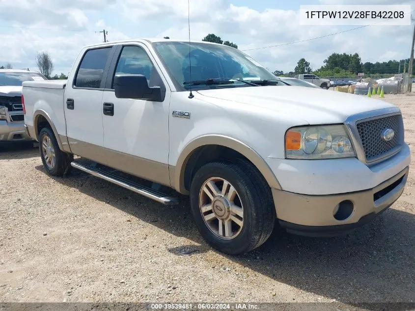 2008 Ford F-150 60Th Anniversary/Fx2/King Ranch/Lariat/Xlt VIN: 1FTPW12V28FB42208 Lot: 39539481