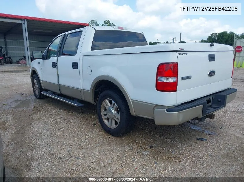 2008 Ford F-150 60Th Anniversary/Fx2/King Ranch/Lariat/Xlt VIN: 1FTPW12V28FB42208 Lot: 39539481