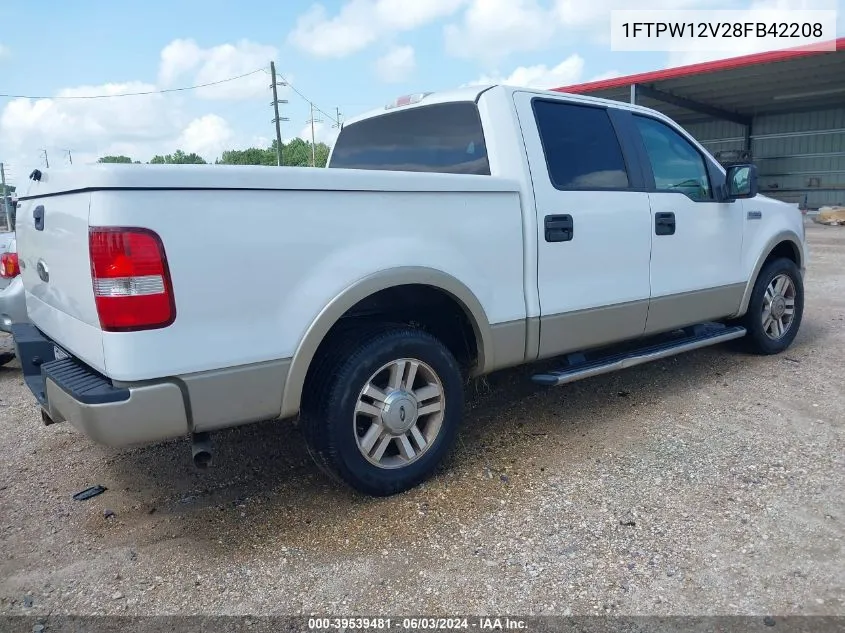 2008 Ford F-150 60Th Anniversary/Fx2/King Ranch/Lariat/Xlt VIN: 1FTPW12V28FB42208 Lot: 39539481