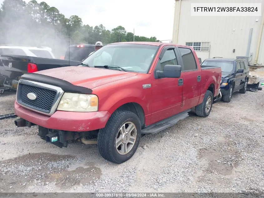 2008 Ford F-150 60Th Anniversary/Fx2/Xl/Xlt VIN: 1FTRW12W38FA33824 Lot: 39937810