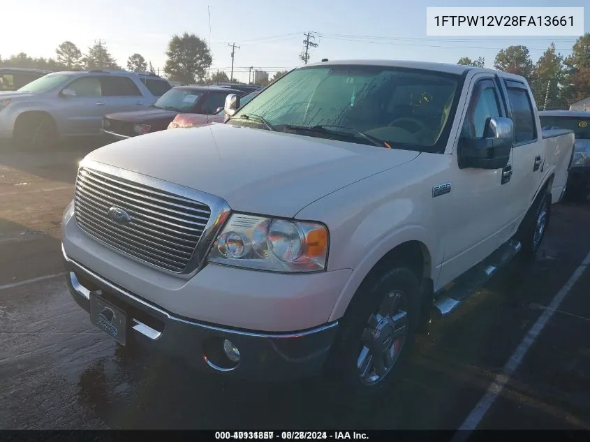 2008 Ford F-150 Lariat/Xlt VIN: 1FTPW12V28FA13661 Lot: 40131857