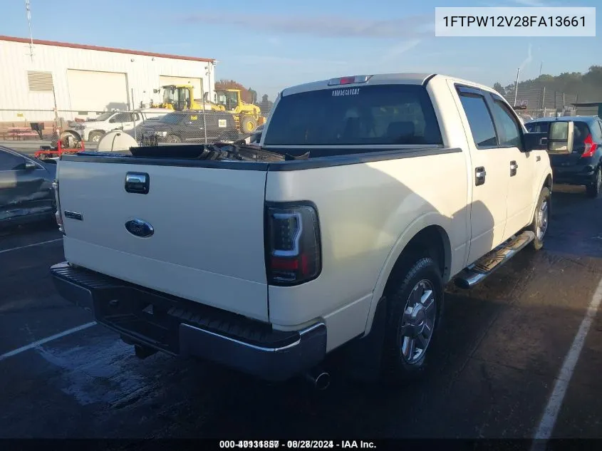 2008 Ford F-150 Lariat/Xlt VIN: 1FTPW12V28FA13661 Lot: 40131857