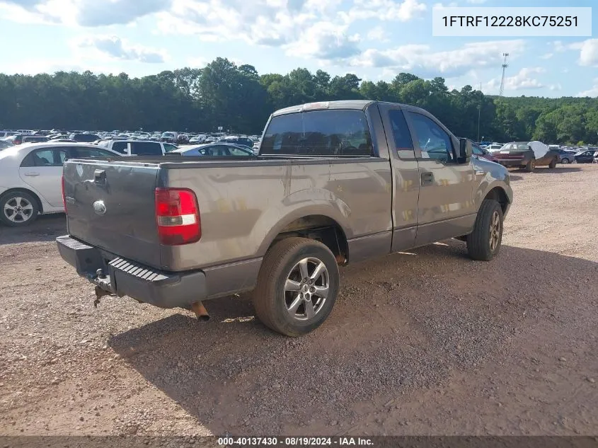 1FTRF12228KC75251 2008 Ford F-150 Stx/Xl/Xlt