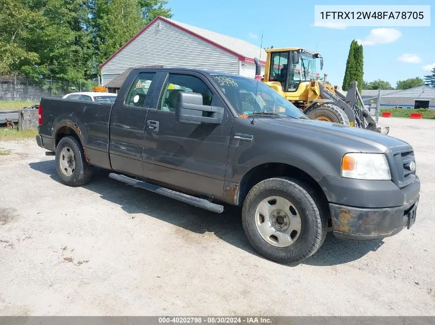 2008 Ford F-150 Fx2/Stx/Xl/Xlt VIN: 1FTRX12W48FA78705 Lot: 40202798