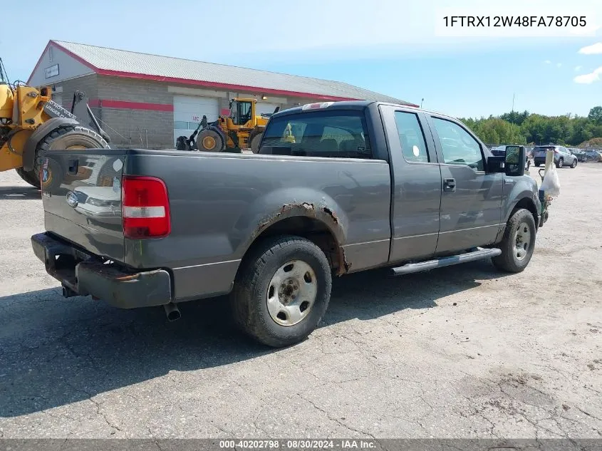 2008 Ford F-150 Fx2/Stx/Xl/Xlt VIN: 1FTRX12W48FA78705 Lot: 40202798