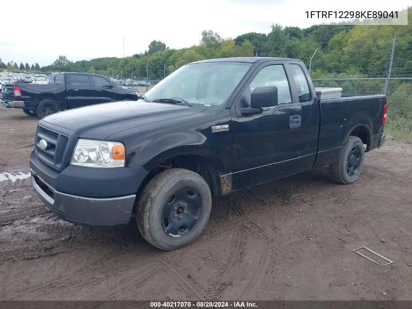 2008 Ford F-150 Stx/Xl/Xlt VIN: 1FTRF12298KE89041 Lot: 40217078